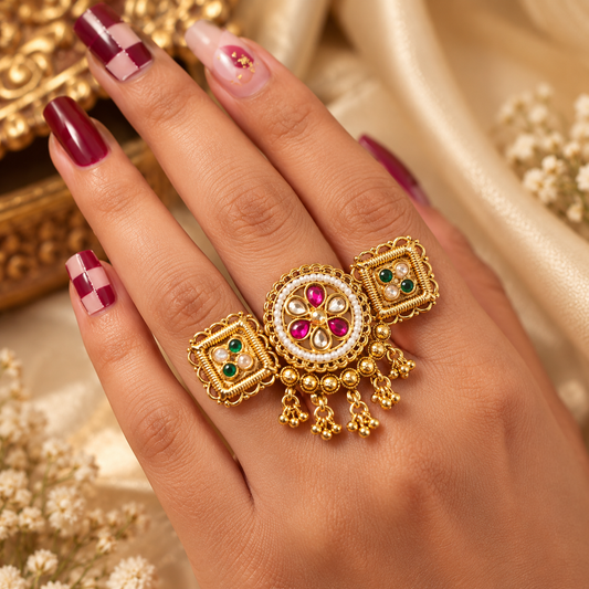 Royal double Finger rings