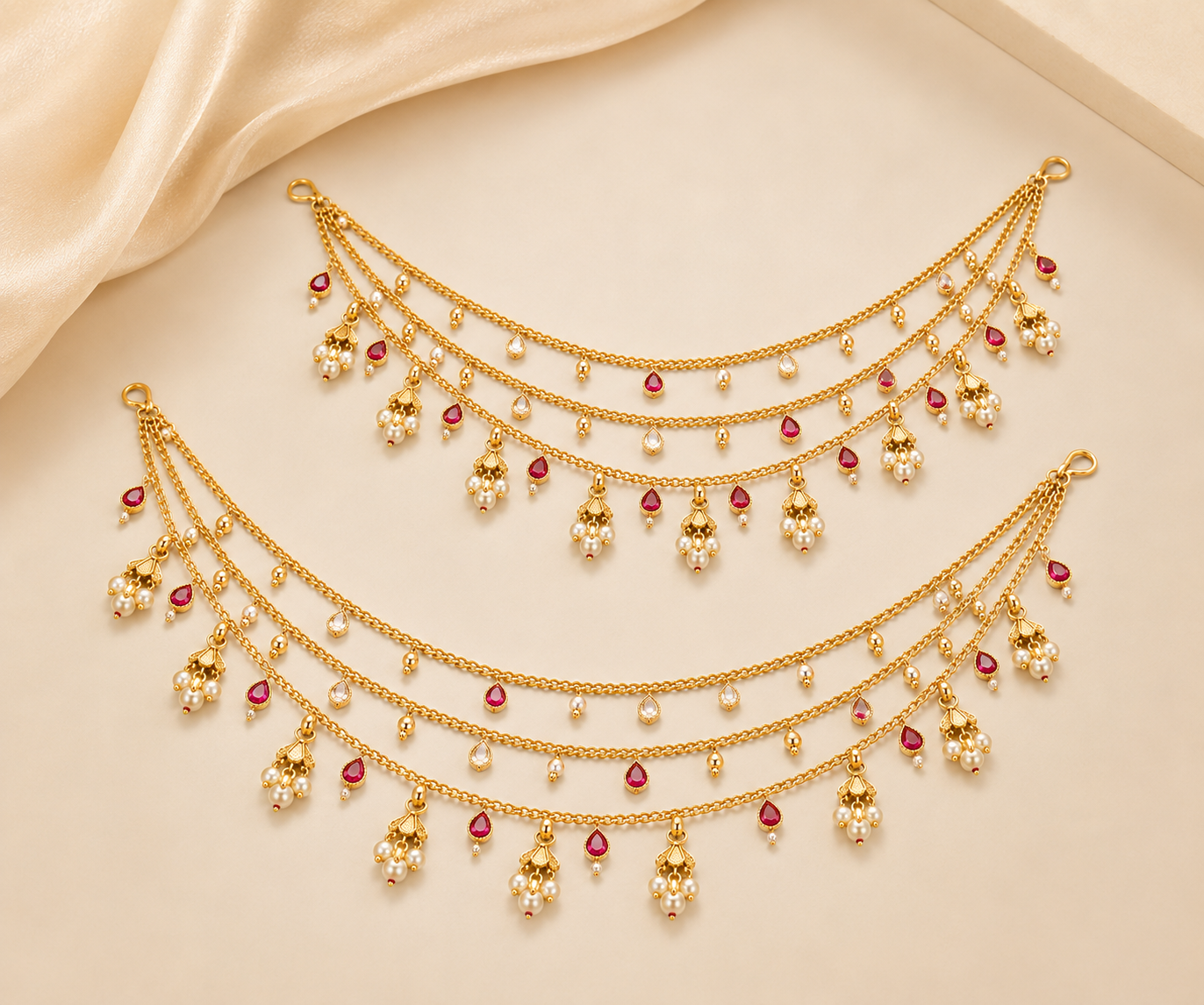 Traditional Side Ear chain