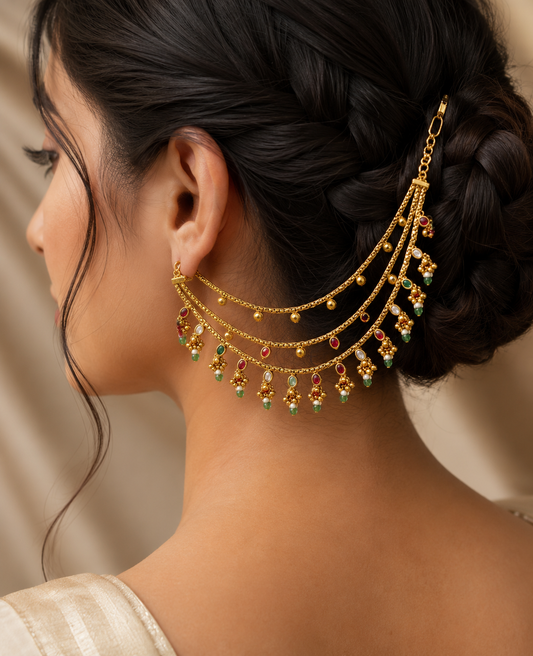 Traditional Side Ear Chain