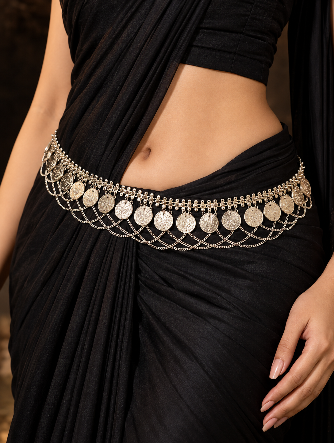 Oxidised Kamar Belt