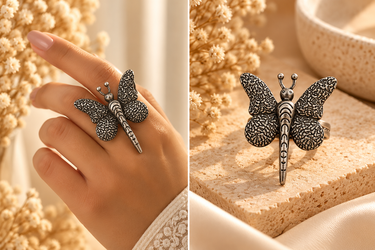 Butterfly Oxidised Rings