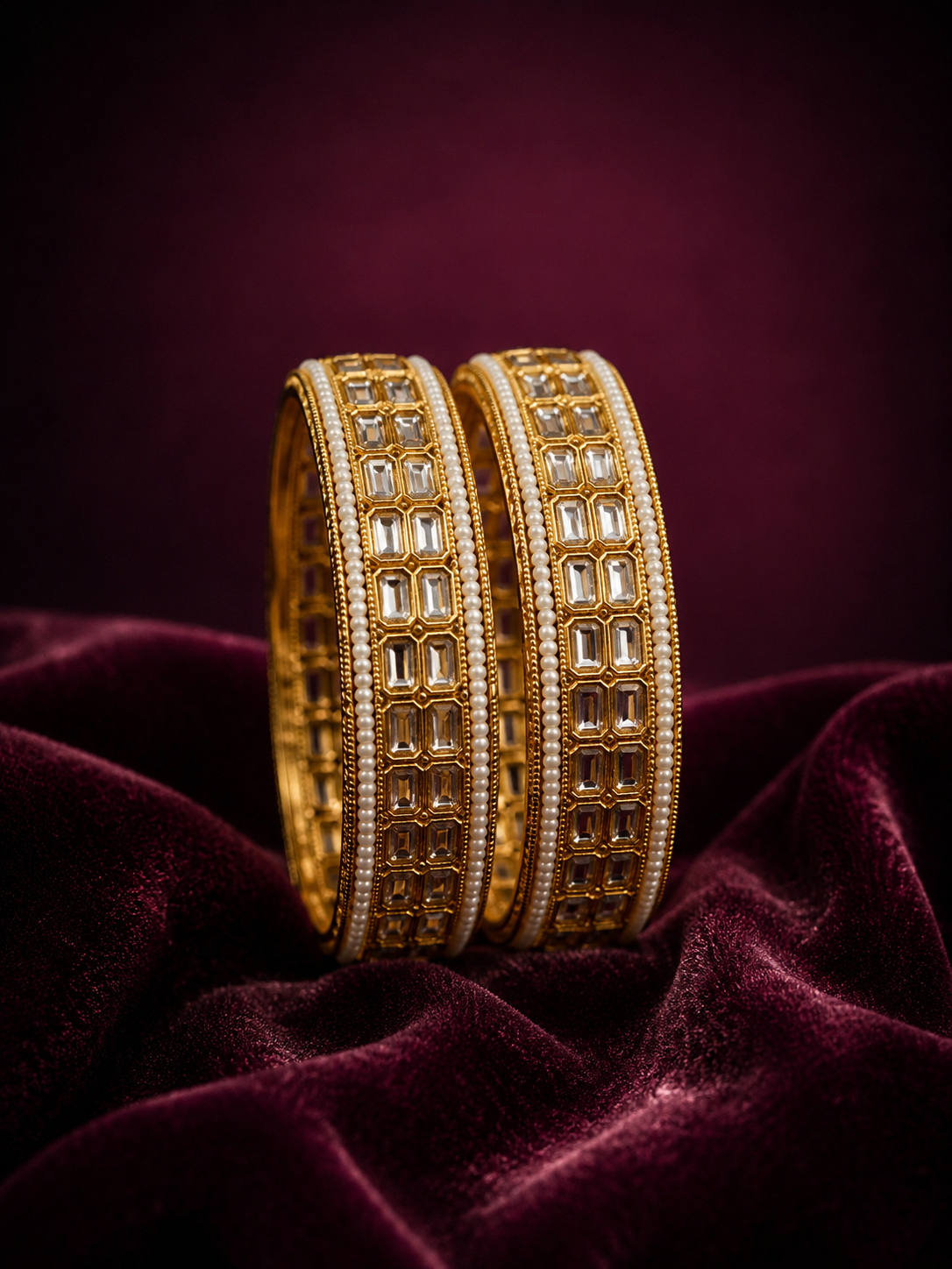 Royal Pearl Beaded bangles