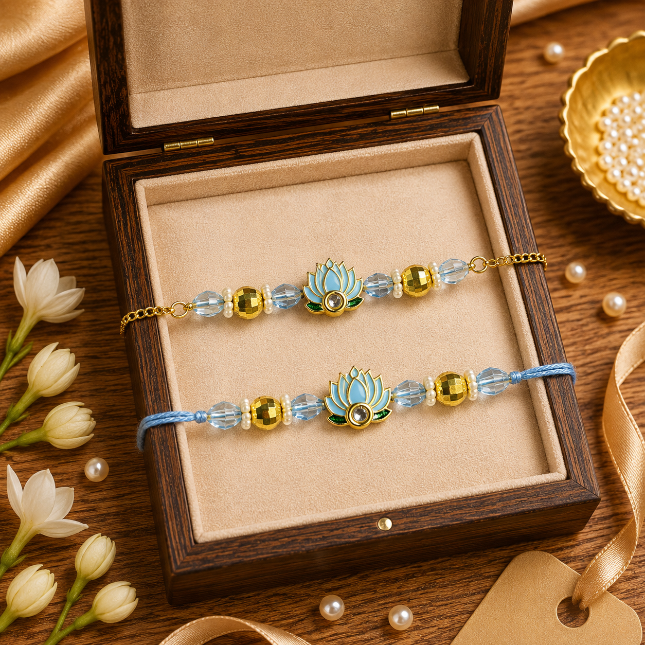 Lotus Combo Rakhi
