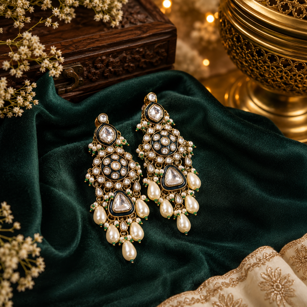 Polki Kundan set