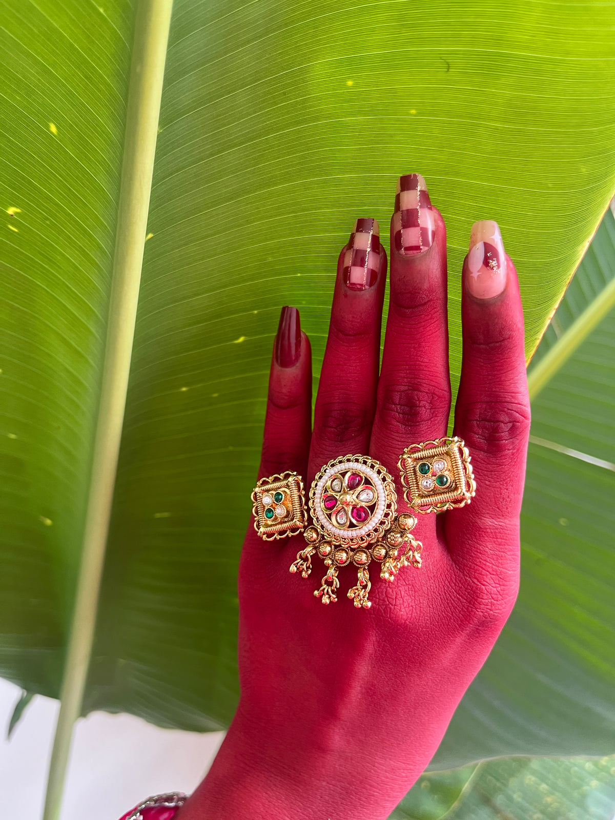 Royal double Finger rings