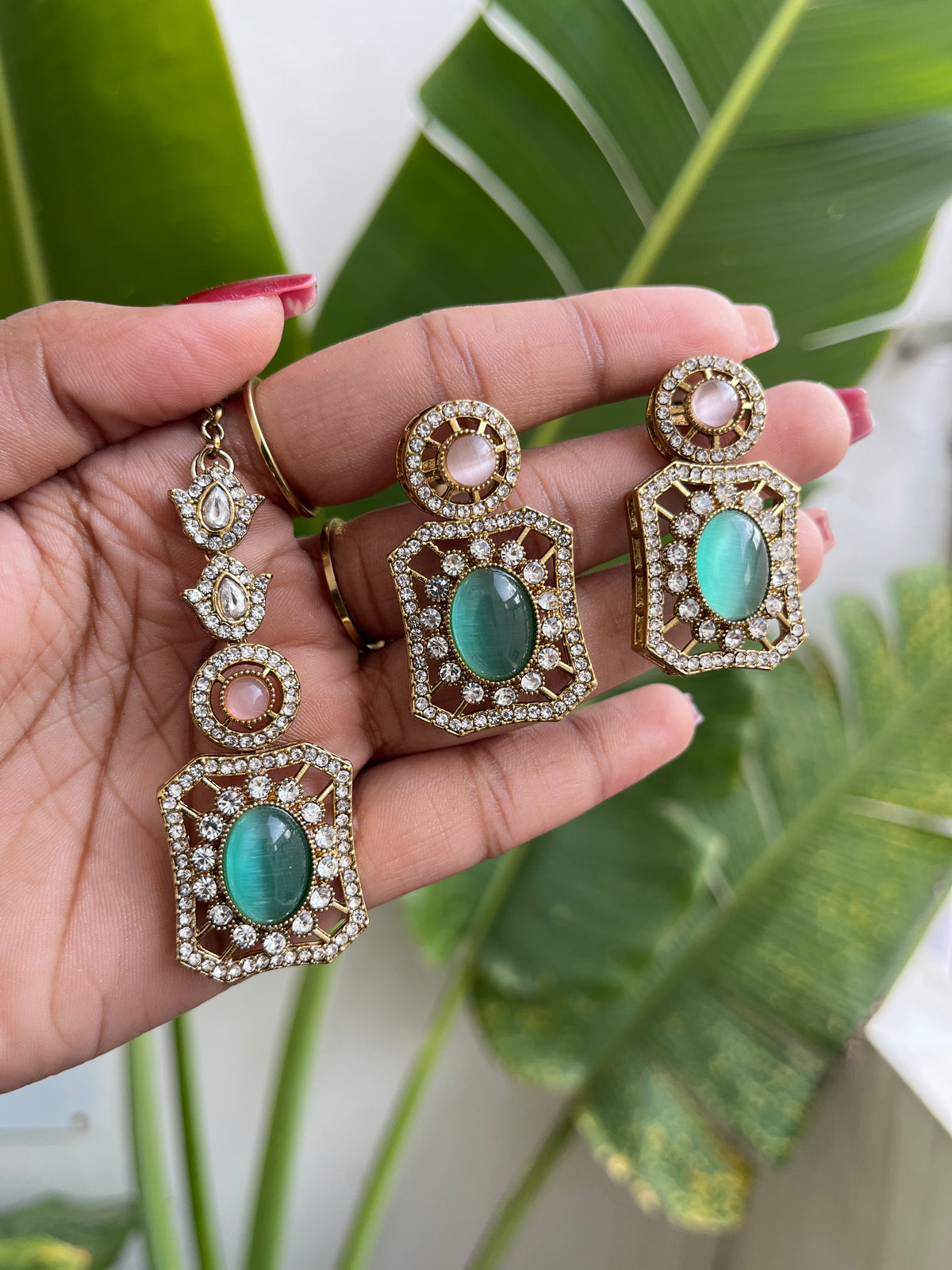 Kavyika Sabyasachi Inspired Necklace With Earrings With TIka