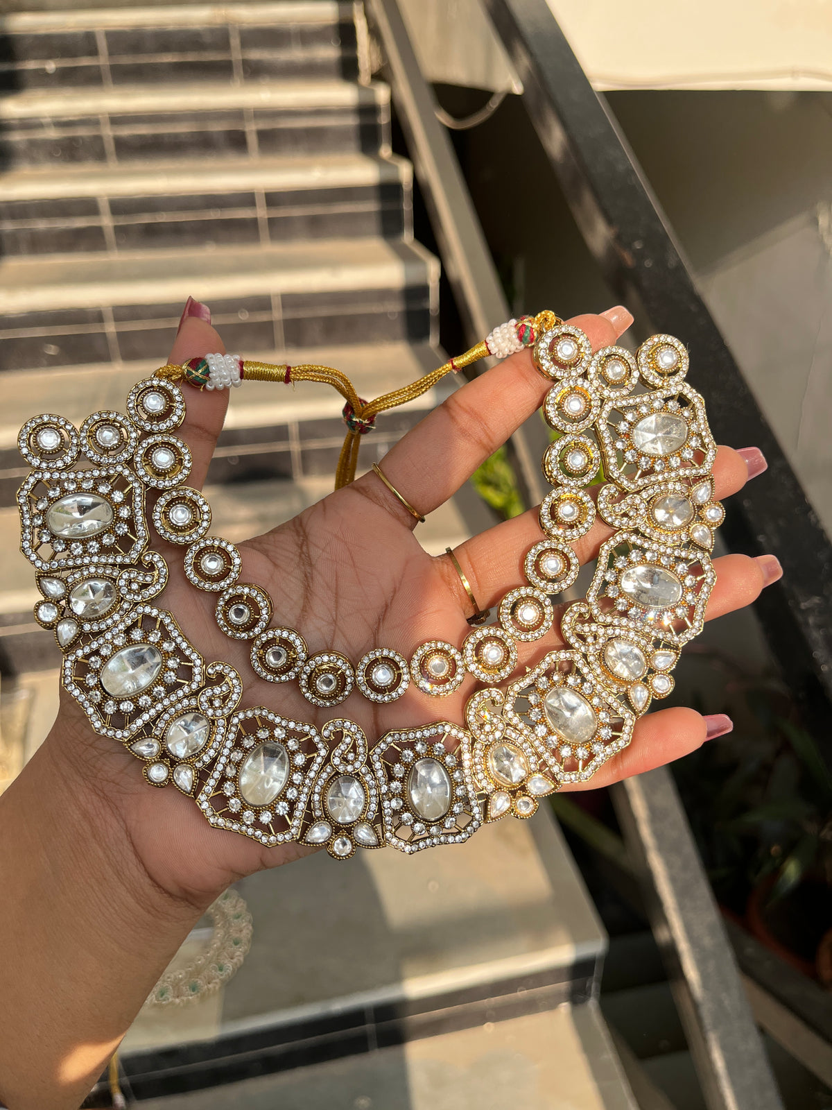 Kavyika Sabyasachi Inspired Necklace With Earrings and Tika