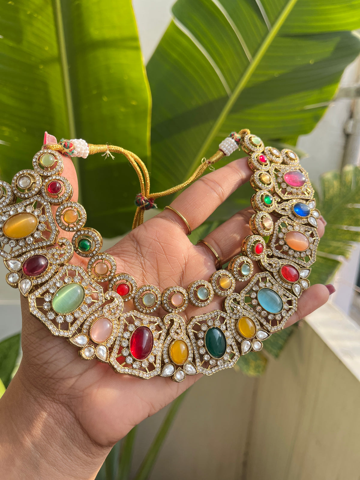 Kavyika Sabyasachi Inspired Necklace With Earrings And Tika