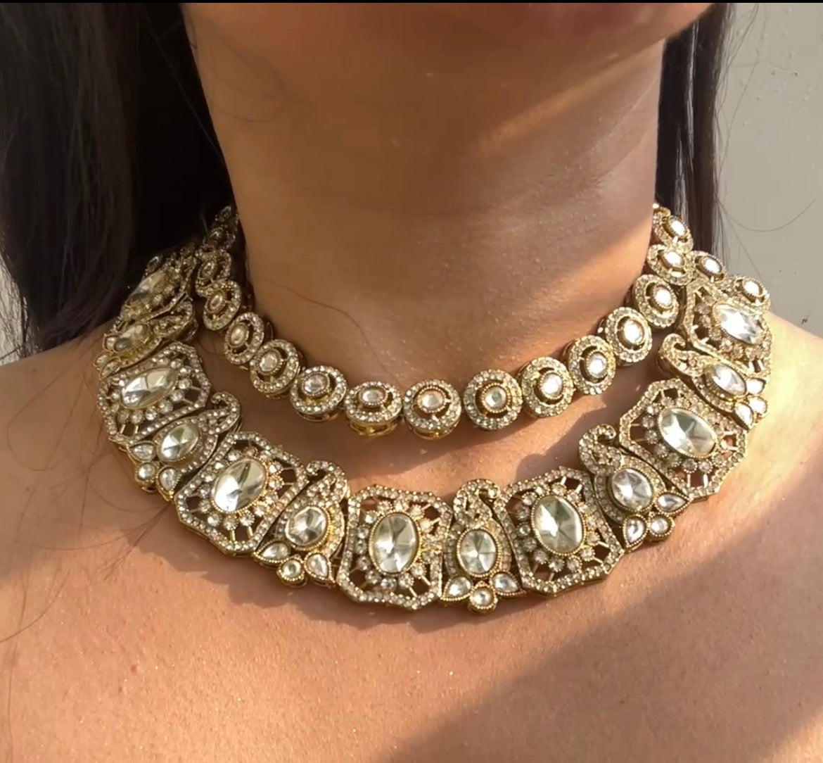 Kavyika Sabyasachi Inspired Necklace With Earrings and Tika
