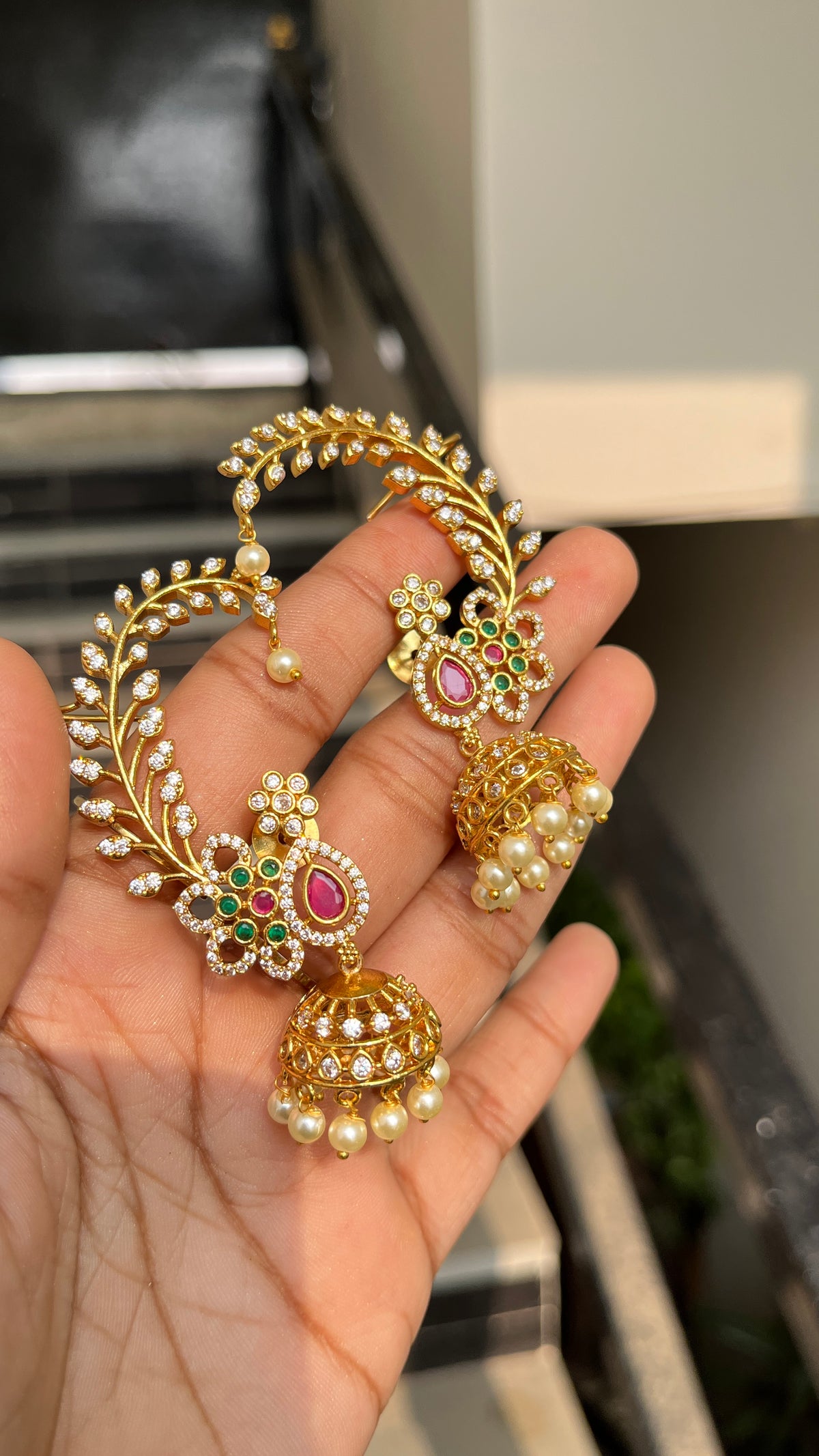Premium Multi Jhumki Ear-Cuff