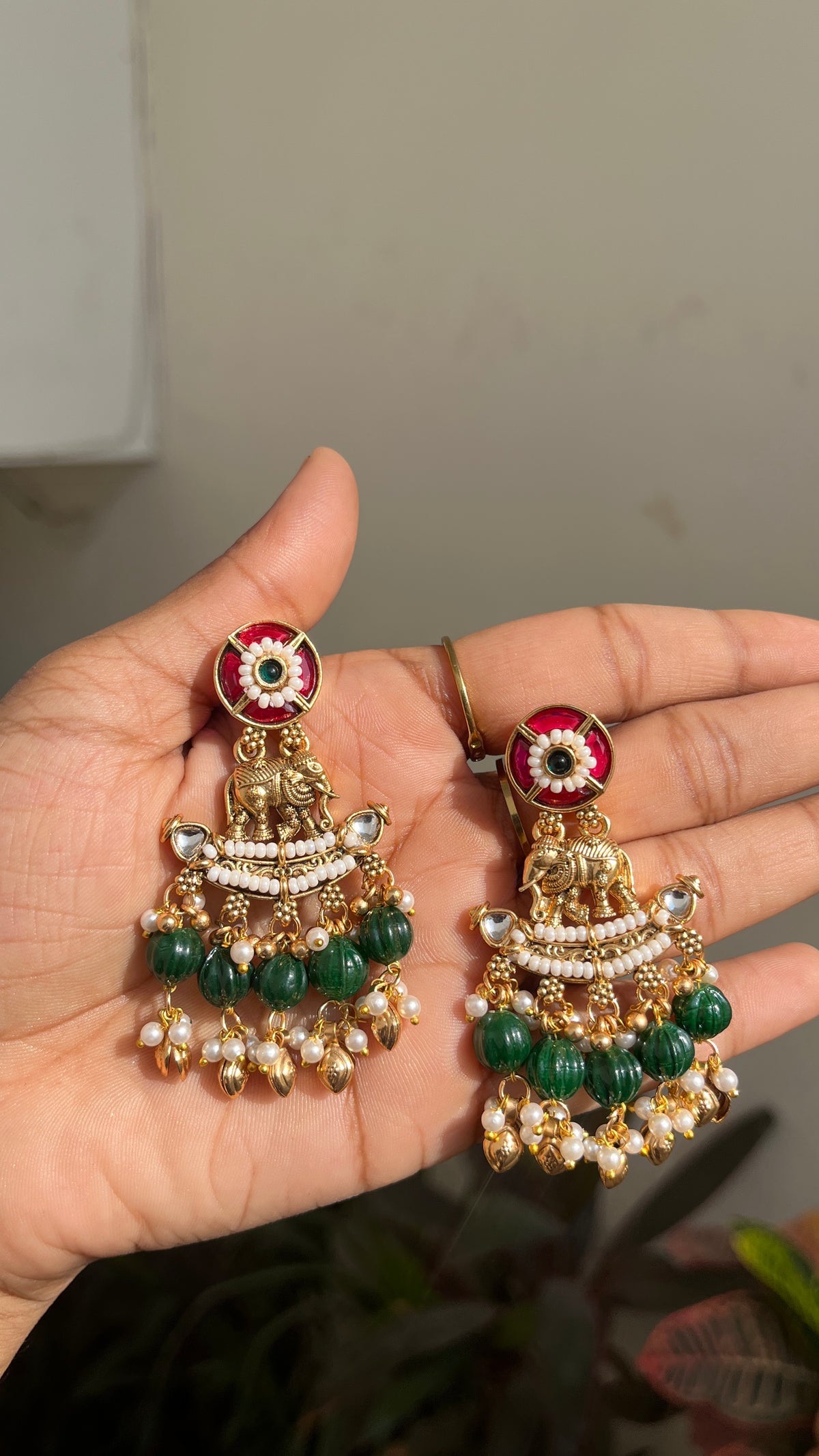 Emerald Rajwada Necklace Set
