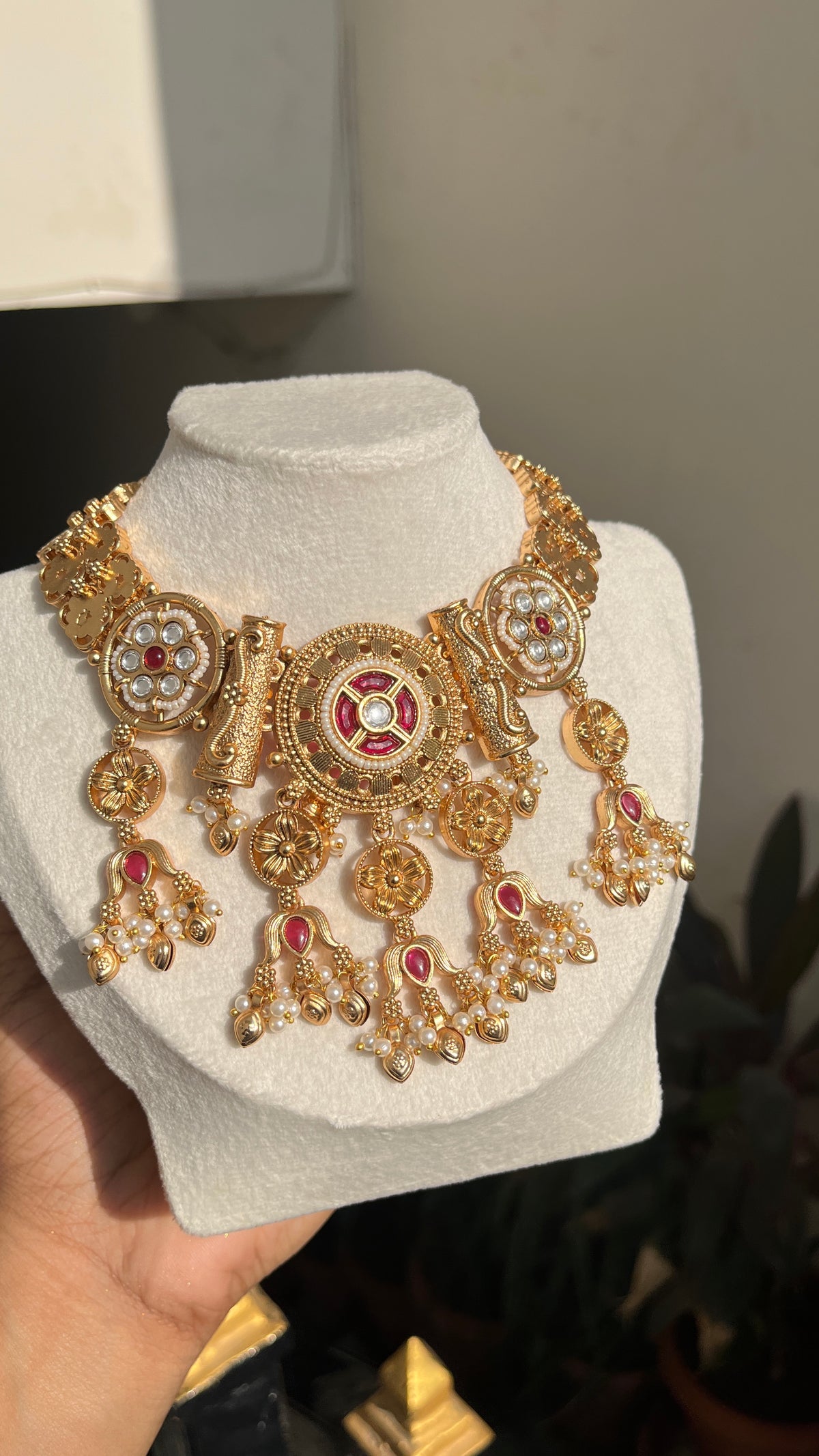 Rajsi Ruby necklace Set