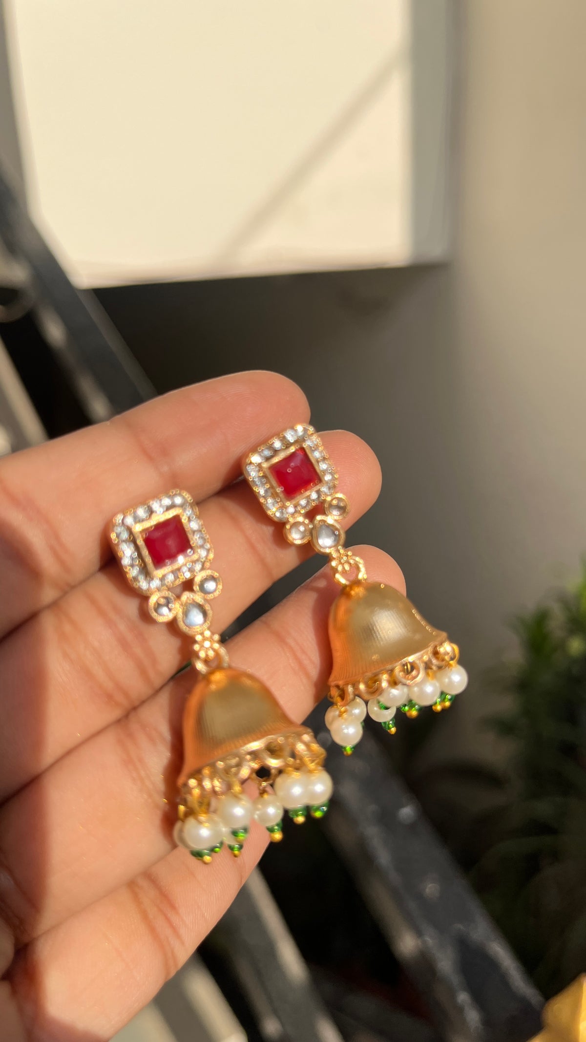 Royal Gulab-Emerald Set